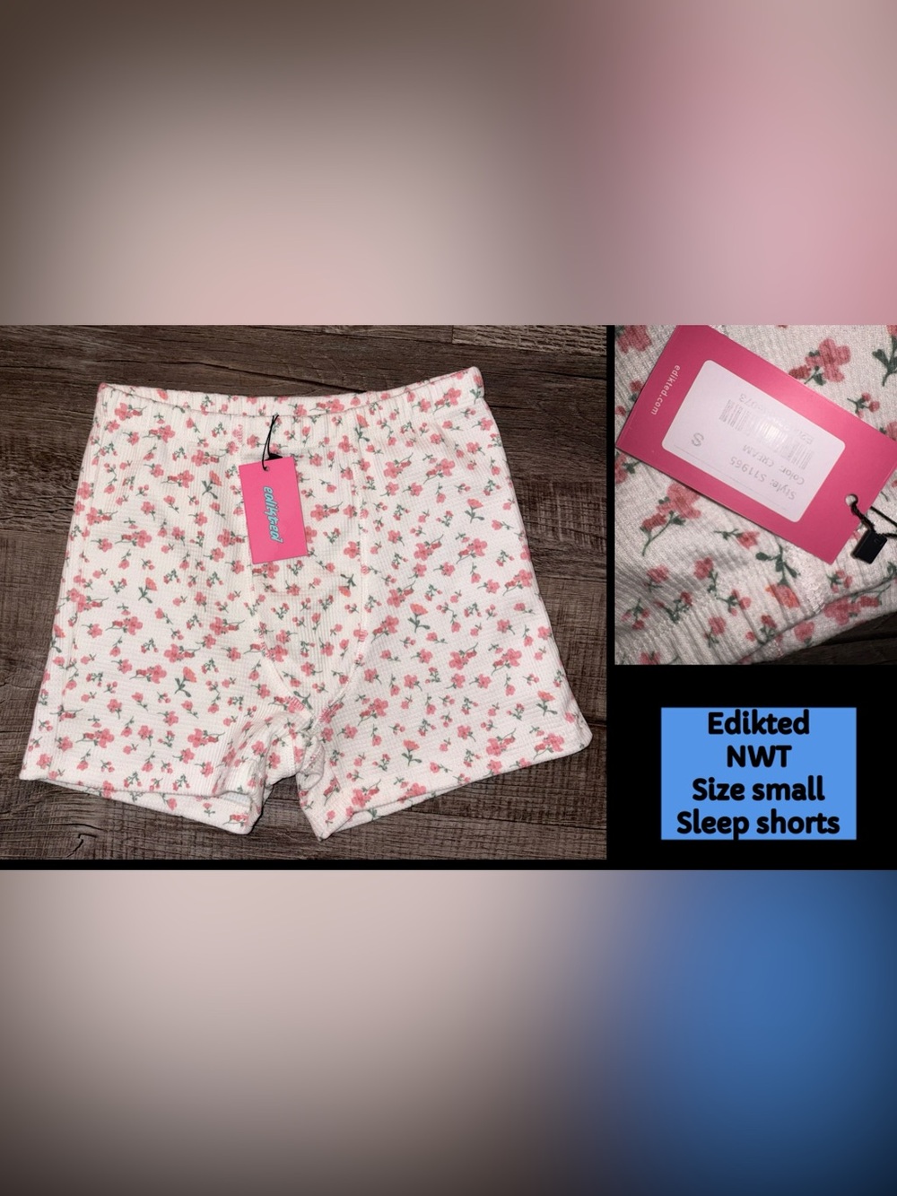 Edikted NWT sleep shorts size small